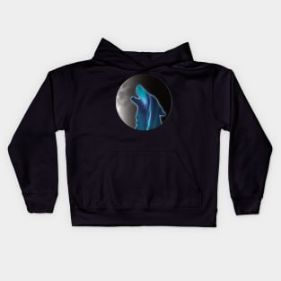 Aurora Borealis Wolf Kids Hoodie